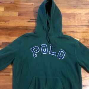 Polo spellout hoodie.